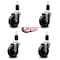 Service Caster 4'' Phenolic Wheel Swivel 1-1/2'' Expanding Stem Caster Set, 4PK SCC-EX20S414-PHS-112-4 - alternate 3